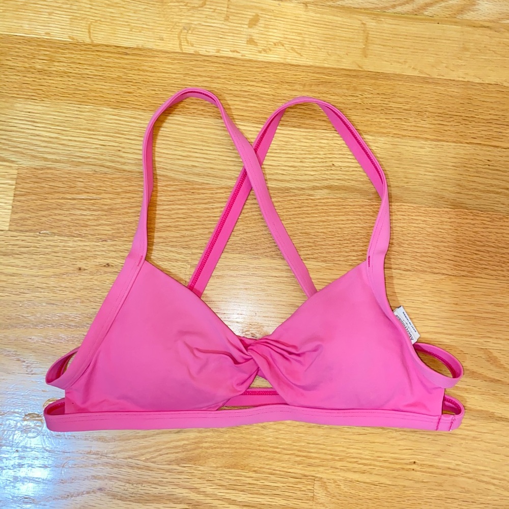 Pink swim top